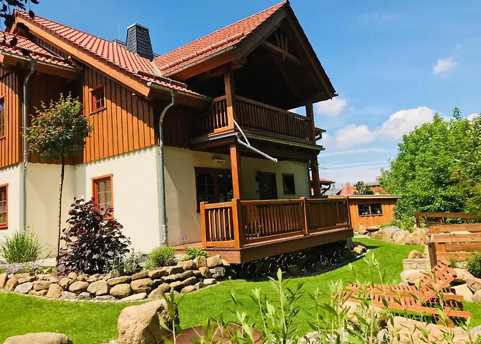 Luxus Ferienhaeuser Zum Ilsetal Mit Kamin & Sauna In Im Harz Dağ evi
