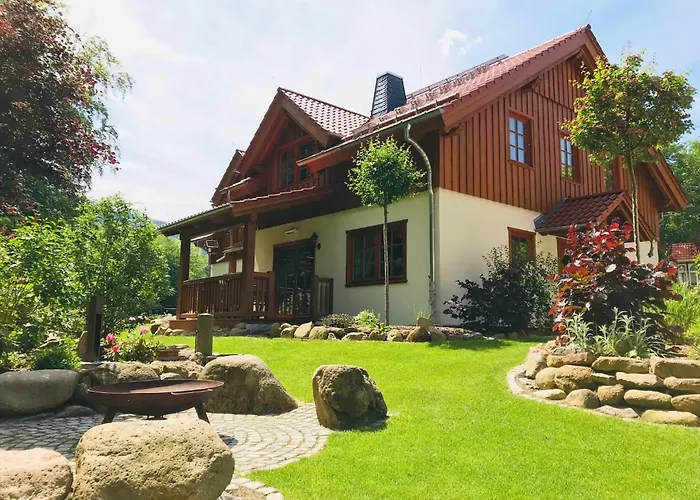Luxus Ferienhaeuser Zum Ilsetal Mit Kamin & Sauna In Im Harz Dağ evi